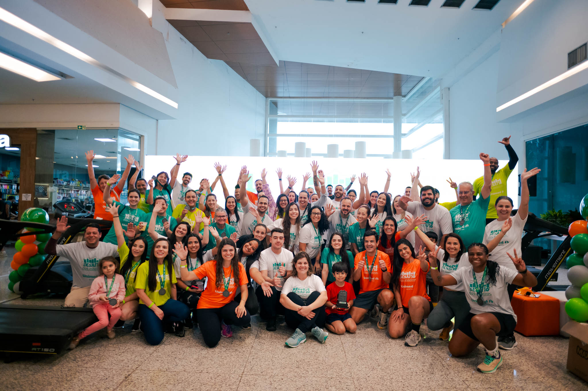 Unimed JF - Desafio das Esteiras Unimed Juiz de Fora: mais de 320km percorridos e 450kg de alimento arrecadados para doa��o